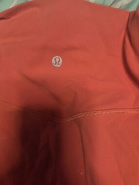 lululemon athletica Coral-Orange High-Rise Leggings